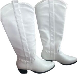Chic White Over the Knee Women's Boots
